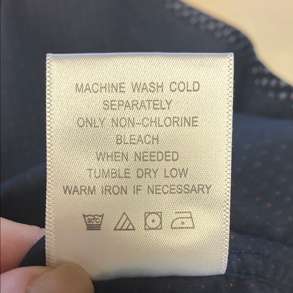 Lucky Brand Men's Navy Patterned Button-Down Shirt - Picture 8 of 11